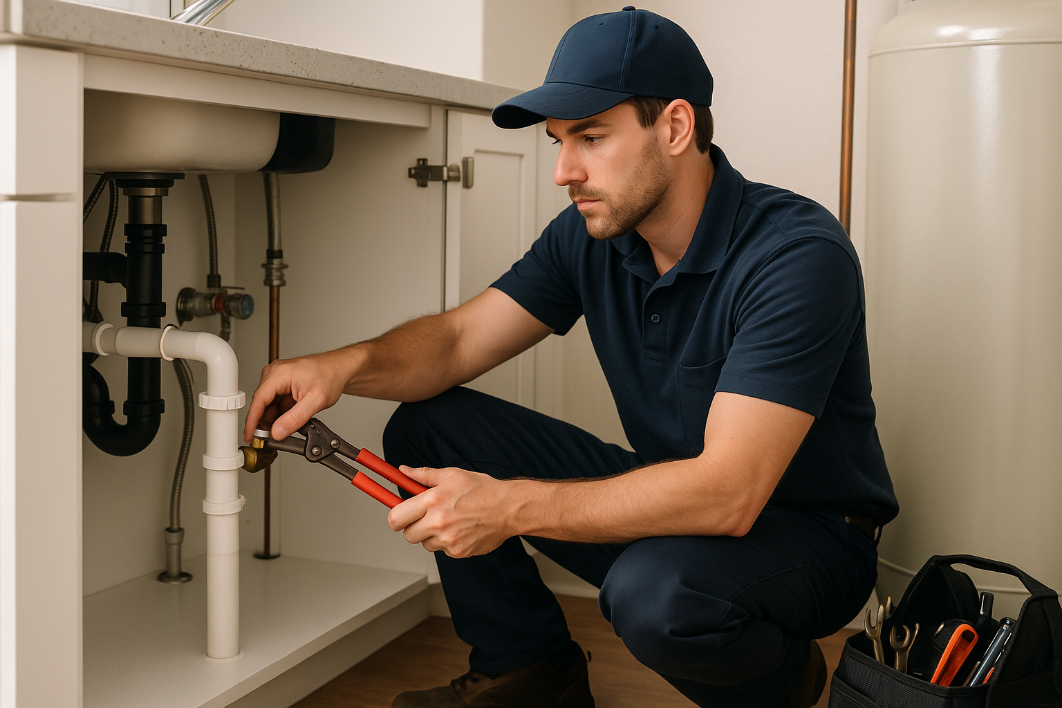 Editorial illustration depicting plumbers in lewisville texas